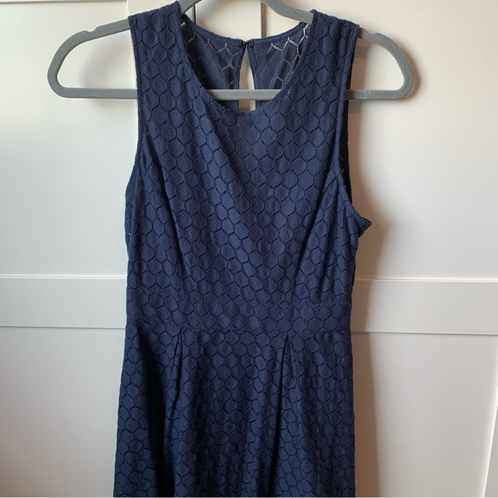 BCBG Navy Blue Midlength Dress